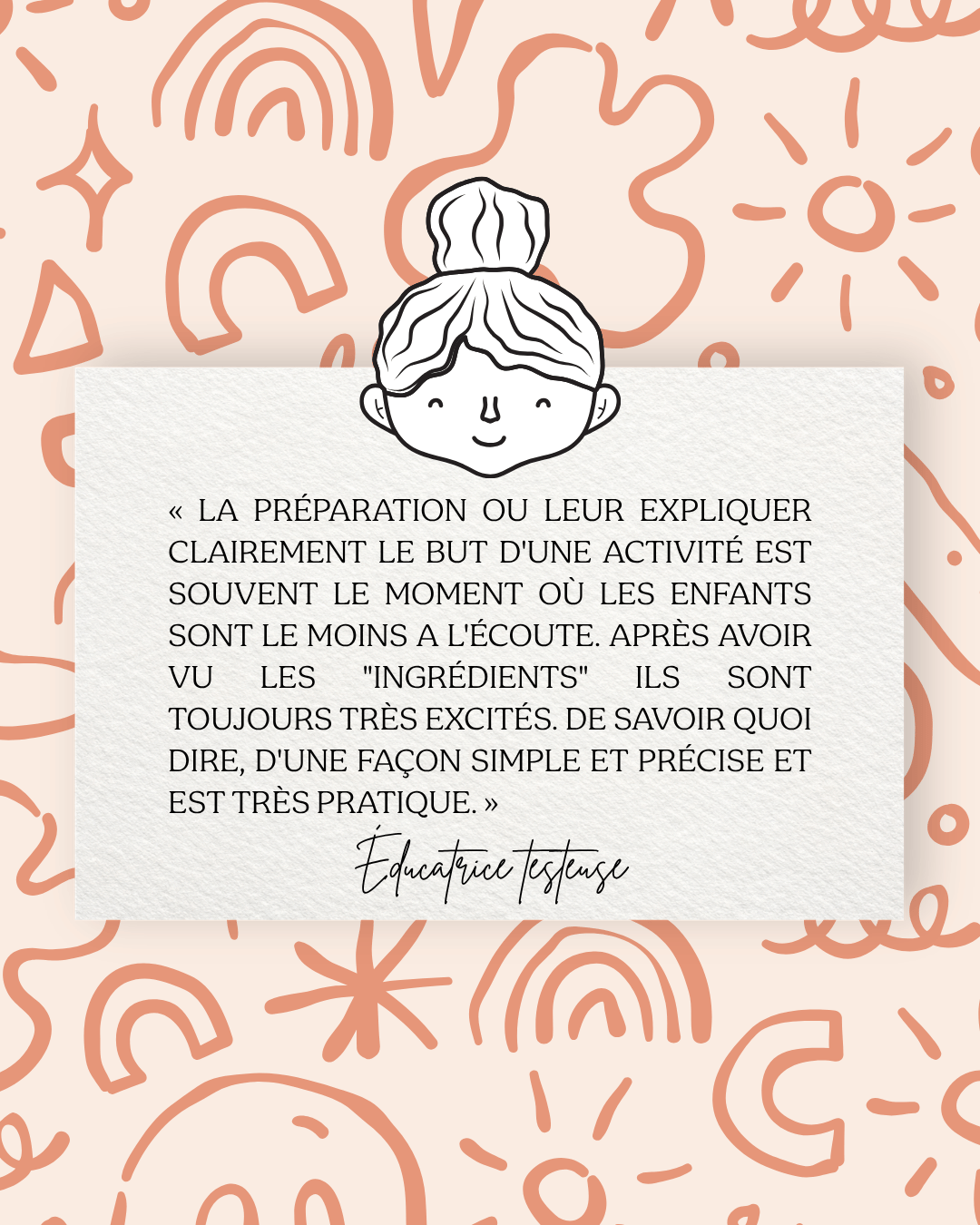 Retour d'expérience sur la méthode de préparation des activités pour capter l'attention des enfants et créer de l'excitation.